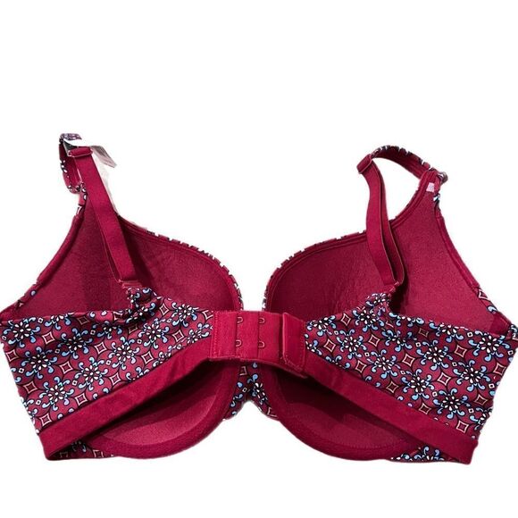 Victoria’s Secret Supersoft Body Push Up Padded lace detail bra maroon 32DD - Picture 4 of 4